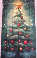 New Christmas Tree Decorative Backdrop, 180x90cm