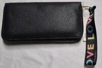 New Wallet with Wrist Strap 7.5" L by 4" W - LOVE on Strap