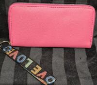 New Wallet with Wrist Strap 7.5" L by 4" W - LOVE on Strap