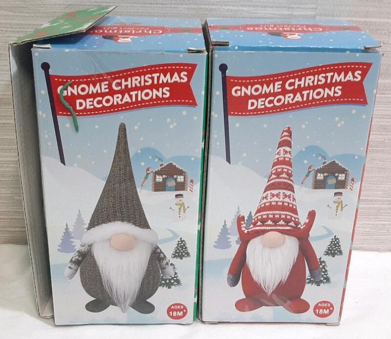 2 As New Gnome Christmas Decorations