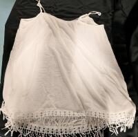New Size 3XL Woman's Strappy Camisole with Frills.