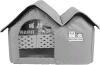 New Outdoor Cat/Small Dog House, Soft Shell, Insulated, With Door Flaps & Pet Blanket, Easy To Set Up, 18.5" &times; 14.5" &times; 14.5"