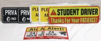 Lot of Warning Signs & Stickers