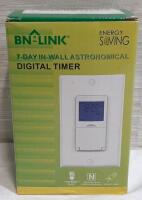 New BN-Link 7 Day In-Wall Astronomical Digital Timer