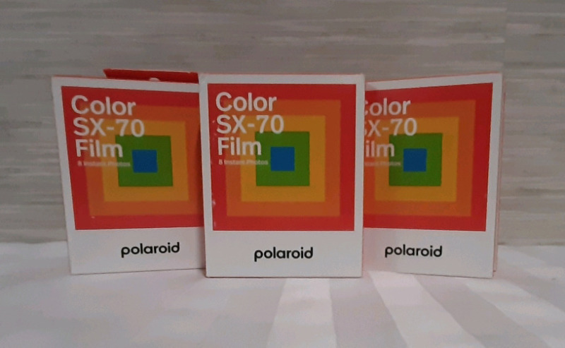 New 5 packages of Polaroid Colour SX-70 Film