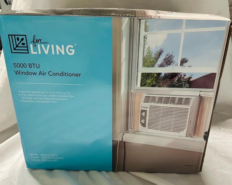 As-New For Living 5000 BTU Window Air Conditioner - Retails for $149.99 [48 Hour R&T Warranty - See Description]