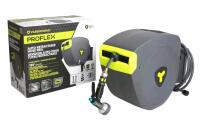 As New - Yardworks ProFlex Auto Retractable Garden Hose Reel , 120ft. Retail $250 . Nozzle Not Included