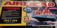 As New Airhead Mach 2 Inflatable Water Boating 2-Rider Towable Tube, Blue Retails for $269 [48 Hour R&T Warranty, See Description]
