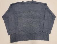 New - Women's Size 0XL Shein Curve Blue Crew Neck Sweater