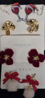 4 New Christmas Earrings