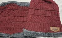 New Adult Winter Hat & Neck Gaiter Fleece Lined