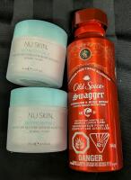 3 New Skin and Hygiene Items. Old Spice Swagger Underarm and Body spray & Nu Skin Nutricentials Moisturizer
