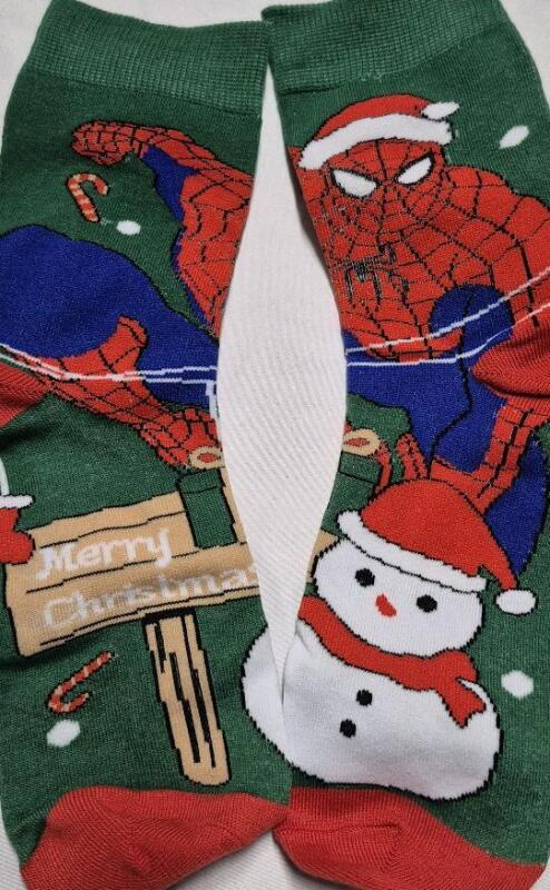 New sz 38-46 Adult Christmas Spiderman Socks
