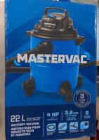 As New in Box Mastervac wet/dry vacuum cleaner, 18.9L, Retail's for $144.99