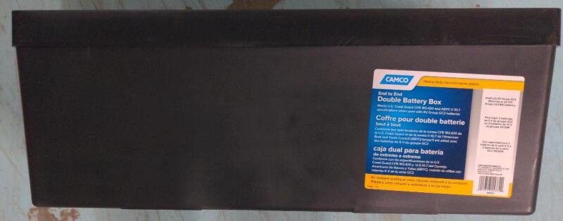 Camco End to End Double Battery Box, Black, Retail's for $39.99