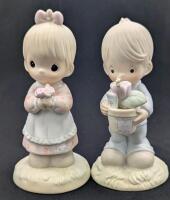 2 Vintage PRECIOUS MOMENTS Figures : "Mommy I Love You" & "To A Special Mum", 5.5" Tall, No Chips or Cracks