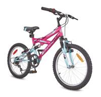 As-New Youth 20" SUPERCYCLE Momentum Bicycle 071-1184-6, 5-Speed Power Grip Shifter, 20" &times; 20" Tires. Front And Rear Brakes, Front Suspension Fork + Alloy Rims, Retails $219.99