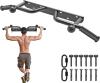 New Kipika Heavy Duty Wall Mounted Pull Up Bar, Ball Finger Grip Training, 1 3/10" Durable Steel Tubing, 5 Hand Grip, 38" Wide, 6" Wall to Bar Spacing, More Stable 6 Hole - 2