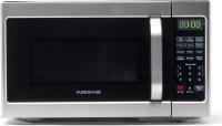 New Farberware Countertop Microwave 700 Watts, Cu. Ft. - Microwave Oven With LED Lighting and Child Lock - Perfect for Apartments and Dorms - Easy Clean Grey Interior, Retro White