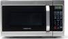 New Farberware Countertop Microwave 700 Watts, Cu. Ft. - Microwave Oven With LED Lighting and Child Lock - Perfect for Apartments and Dorms - Easy Clean Grey Interior, Retro White