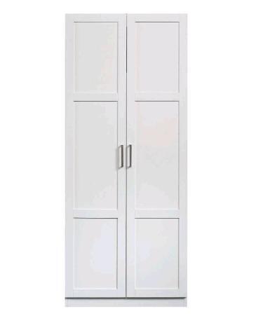 As New Sauder 2-Door Wardrobe Closet/Armoire Clothes Storage Cabinet Retails for $169.99