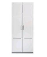 As New Sauder 2-Door Wardrobe Closet/Armoire Clothes Storage Cabinet Retails for $169.99
