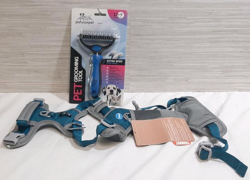 New Thinkpet Dog Harness & Pet Grooming Tool