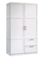 As New in Box Sauder Wardrobe/Storage Cabinet, White, Retail's for $309.99