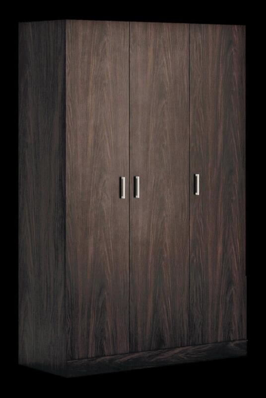 As New Sauder 3-Door Wardrobe Closet/Armoire Clothes Storage Cabinet With Hanger Rod & Shelves. Retails for 300.