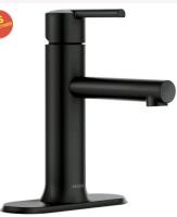 Moen Arlys 84770BL one-handle bathroom faucet in a matte black finish, Retail's for $299.99