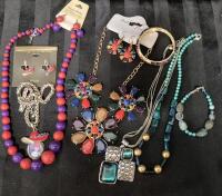 Colourful Jewelry Lot - Earrings, Necklaces & Bracelets