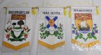 East Coast Canada Banner Flags . P.E.I , Nova Scotia & New Brunswick . Banners measure 8.5"&times;11"