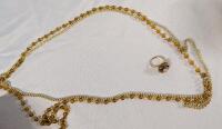 2 Sarah Coventry Jewelry Pieces. Ring Size 6