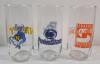 Three (3) NCAA Collage Glass Tumblers . Penn State Nittany Lions , Syracuse Orangemen & Navy Midshipman . - 2