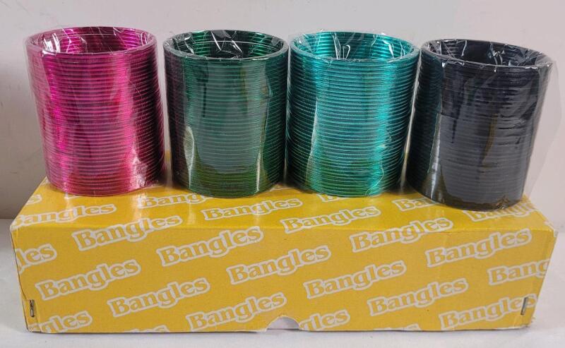 120 Multi-Color Bracelets . Measures 2.5" diameter