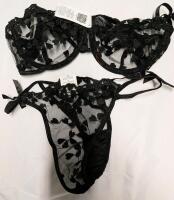 New Size Medium Women's 2 Pieces Lacy Bra and Thong set