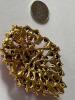 Vintage Inspired Red Ruby Luxury Glass Rhinestone Teardrop Brooch / Pendant Approximately 2 x 2.25&rsquo;&rsquo; - 3