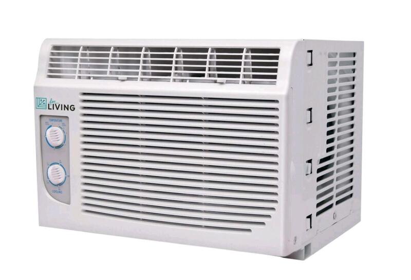 As New - For Living 5000-BTU Manual Window Air Conditioner , White . Model # 043-5234-2 . Retail $150