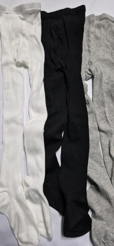 3 New sz 4-7Years Kids Ribbed Tights