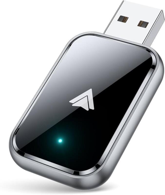 As-New Wireless Android Auto Adapter, Black