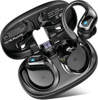 As New Wireless Earbuds, Waterproof Earphone with Earhooks, Dual LED Display, for Running/Workout
