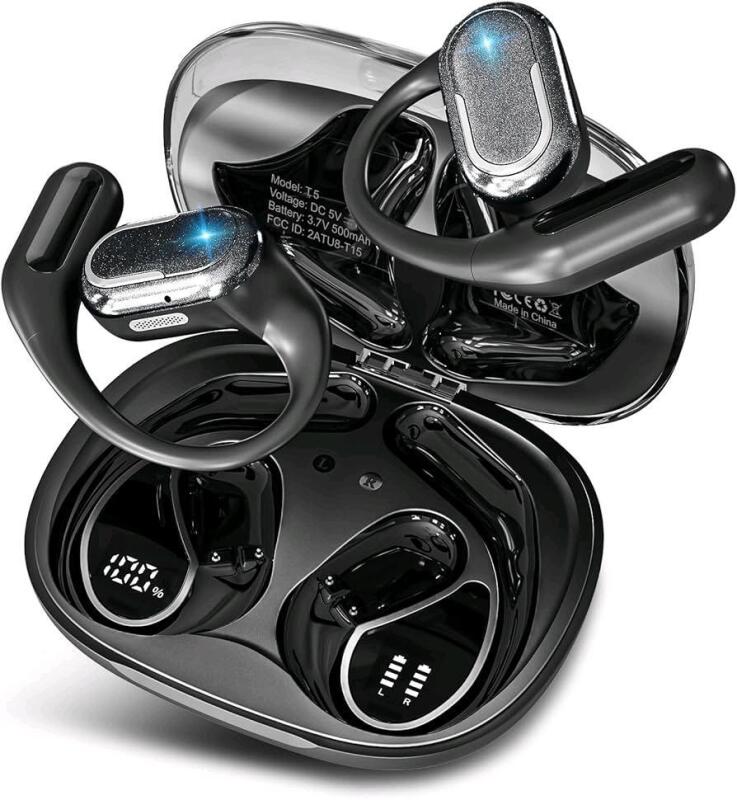 As New Bluetooth Wireless Headphones. Waterproof Open Ear Buds for Sporting, Working, Studying.