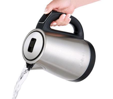 As New in Box Salton Temperature Control kettle 1.7L, cordless, 2 hour keep warm, stainless steel, Retail's for $79.99