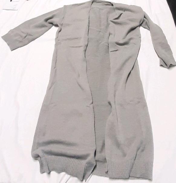New Women's Sz. Large Knit Open Long Coat