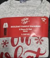New Size LG (10/12Y) Girls PJ Set - Fleece