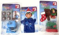 3 New Santaverse ELF MATES : Elf On The Shelf Accessories, Chef Baking Set & Cobbler Sewing Set & Graphic Tee