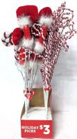 New Vendor Display Box With 12 Holiday Picks : Decorative Sticks For Planters, Urns & More, 24" Tall