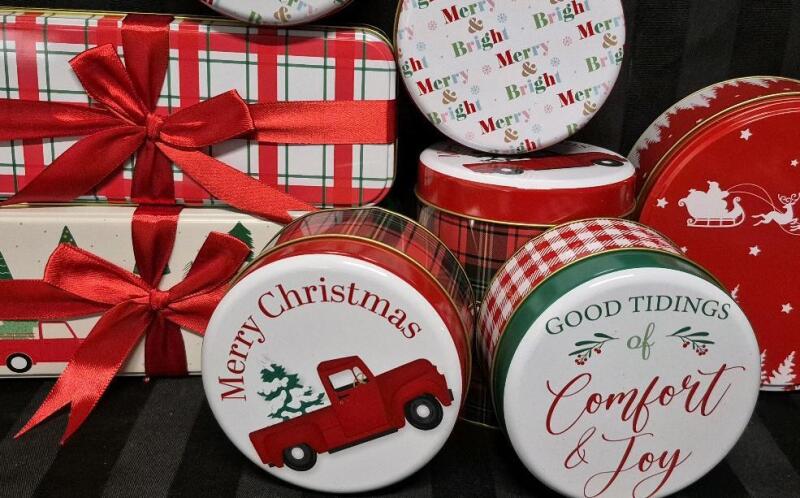 9 New Christmas Tins Longest 9"