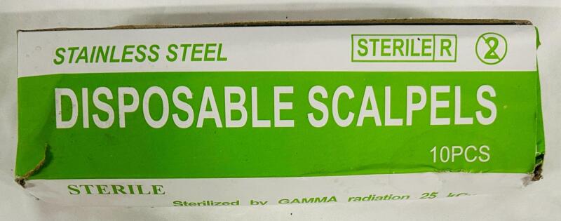 10 New Sterile Disposable Scalpels