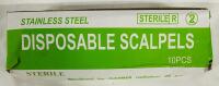 10 New Sterile Disposable Scalpels